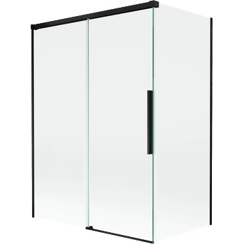 Mexen Rox дву крилено, плъзгащо се параван за вана 120 + 70 x 150 см, прозрачен, черен - 8C9-120-070-70-00 (8C9-120-070-70-00)