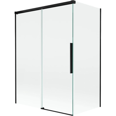 Mexen Rox дву крилено, плъзгащо се параван за вана 120 + 70 x 150 см, прозрачен, черен - 8C9-120-070-70-00 (8C9-120-070-70-00)