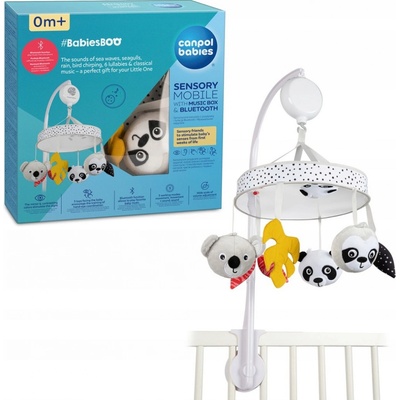 Canpol babies BabiesBoo Senzorický plušový mobil s melódiami bluetooth