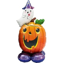 AirLoonz stojaci obrí balónik Halloween Tekvica 139 cm