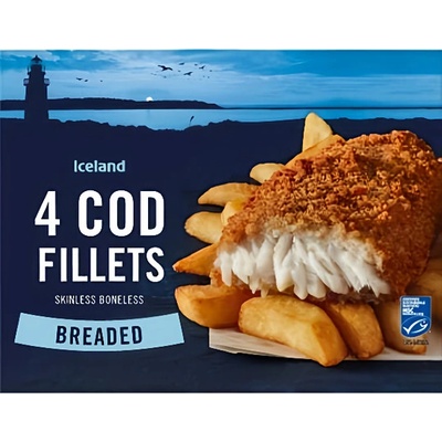 Iceland Iceland Filetové porce z tresky v křupavé strouhance bez kostí a kůže 440g