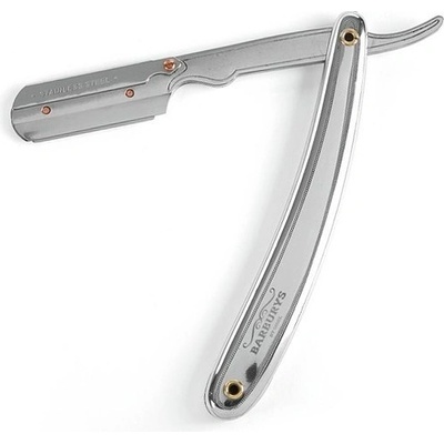 Barburys By Sibel Gentlenes Chrome profesionálna celokovová britva chrómová