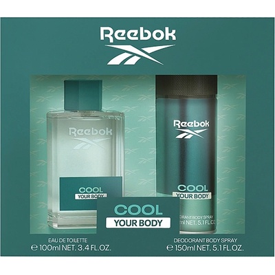 Reebok Cool Your Body подаръчен комплект с тоалетна вода 100мл и дезодорант 150мл за мъже 1 бр