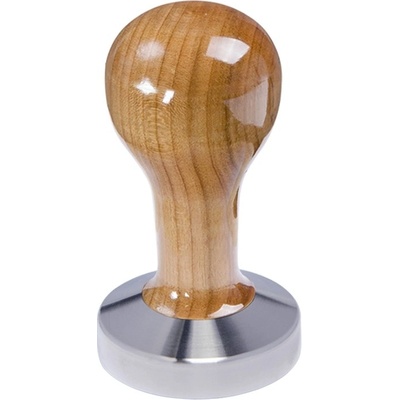 Buna Café Tamper třešeň, lak, nerez mat, plochý 58 mm