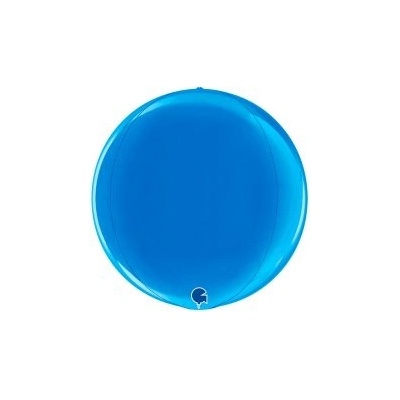 GRABO fóliový balónek Koule modrá 4D 38cm 15" nafukovací