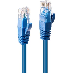 Lindy Пач кабел LINDY 48015, U/UTP, Cat. 6, 0.3m, син (48015)
