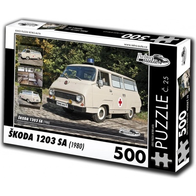 Retro-auta č. 25 Škoda 1203 SA 1980 500 dielov