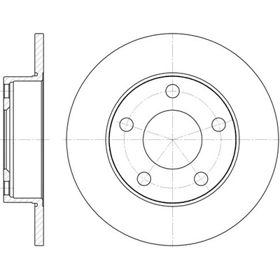 Brzdový kotúč REMSA 6124.00