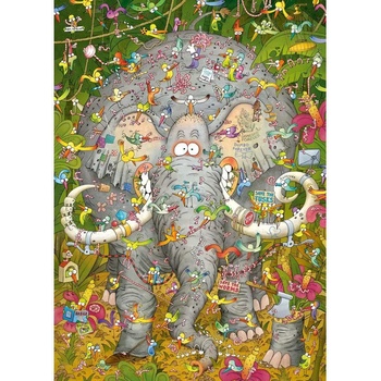 Heye - Puzzle Degano: Elephant's Life - 1 000 piese