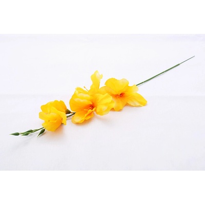 Umelé kvety GLADIOLA zlatá