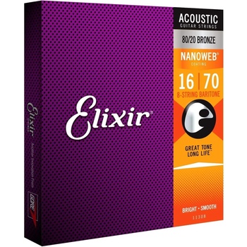 Elixir 11308 Nanoweb 16-70 Струни за акустична китара (11308)