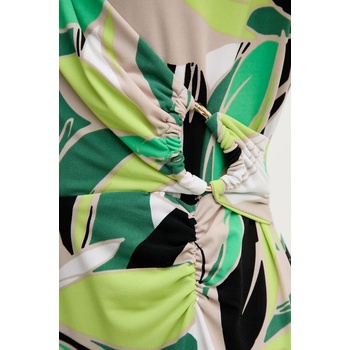 Joseph Ribkoff Рокля Joseph Ribkoff в зелено среднодълга разкроена 241201 (241201)