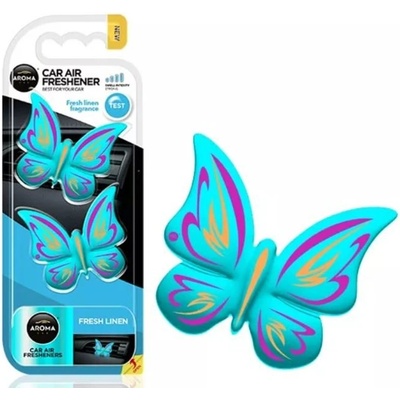 Aroma Car FANCY SHAPES BUTTERFLY Fresh Linen