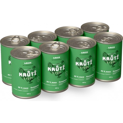Louie Krůtí s rýží 8 x 400 g
