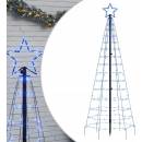 VidaXL Vianočný stromček s lampičkami, s kolíkmi, 220 farebných LED, 180 cm