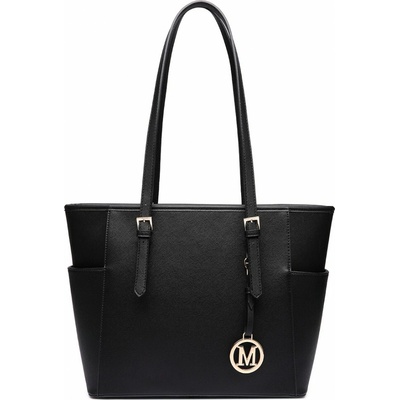 Konofactory Černá elegantní shopper kabelka „Celeste“
