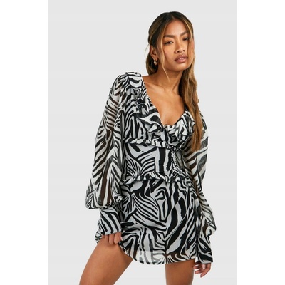 Boohoo ležérne boho mini šaty