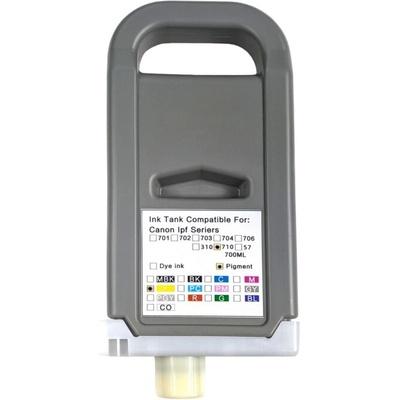 Compatible Canon PFI-710Y 2357C001 жълт (yellow) съвместими касети (2357C001)
