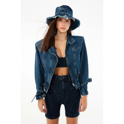 Trendyol Denim modrá