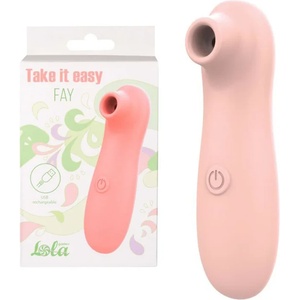  Стимулатор за клитор с въздушни вълни, 10 режима - Take It Easy Fay Peach (9023-03LOLA)