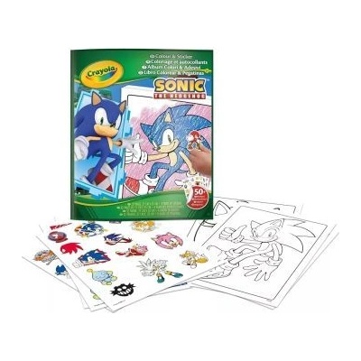 Crayola Crayola: Sonic the hedgehog със стикери за оцветяване