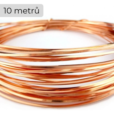 Drát měděný nelakovaný hranatý 1 mm – Zboží Dáma