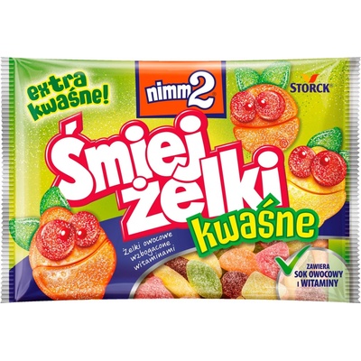 Nimm2 Smile Gummi Sour- kyselé ovocné gumové bonbóny 100 g
