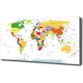 Foto obraz canvas Mapa sveta 100x50 cm