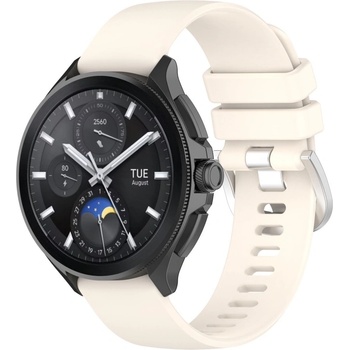 PROTEMIO 71823 SILICONE Vymeniteľný remienok pre Xiaomi Watch S3 béžový