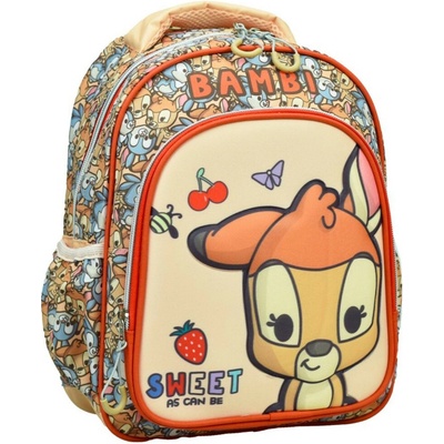 GIM S.A. Dětský batoh BAMBI sweet 2 kapsy žlutá 30 cm