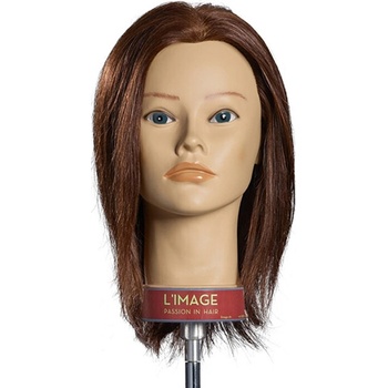 L´image Cvičná hlava tmavá blond Limage Rita 20 cm