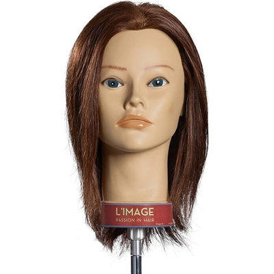 L´image Cvičná hlava tmavá blond Limage Rita 20 cm