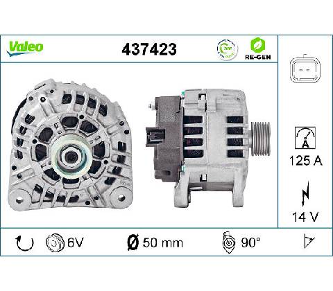 Alternátor VALEO 437423