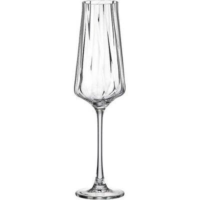 Crystal Bohemia Cettia optic poháre na sekt 6 x 270 ml