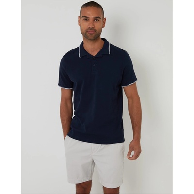 Threadbare Блуза с яка Threadbare Men's Arnwick Short-Sleeve Polo Shirt - Navy