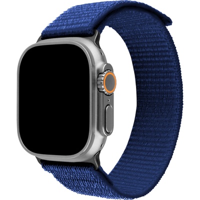 FIXED Nylon Sporty Strap for Apple Watch 42/44/45mm, dark blue FIXNST2-434-DBL