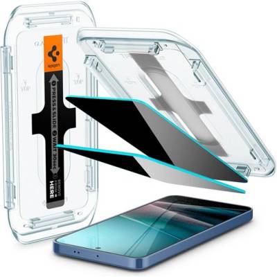 Spigen Samsung S25 Plus / S24 Plus SPIGEN EZ FIT HD стъклено защитно фолио за екран, 2 бр. , 2.5D, 9H + рамка, ПРОЗРАЧНО AGL09307 (AGL09307)