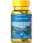 Puritan's Pride Cod Liver Oil 415 mg [100 Гел капсули]