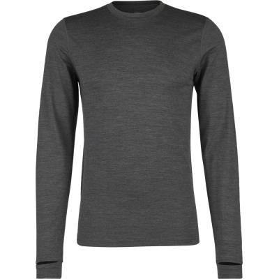 Heber Peak Мъжко мериносово термобельо Heber peak Merino250 RootHe. L/S Merino base layer - Dark Smoke Melange (015-2145-0212)