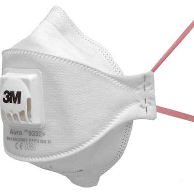 3M Aura 9332+ Skládací respirátor FFP3 NR D s ventilkem – Sleviste.cz