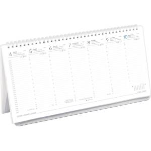 TOPTIMER Настолен календар без снимки toptimer t052, стоящ, бял, с плоска хартиена табла, 2027 (t520p-00p)
