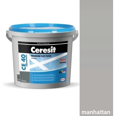 Ceresit CE 40 Manhattan 10 Aquastatic škárovacia hmota 2 kg, manhattan