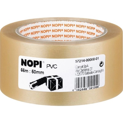 Nopi PVC baliace lepiaca páska priehľadná 66 m x 50 mm