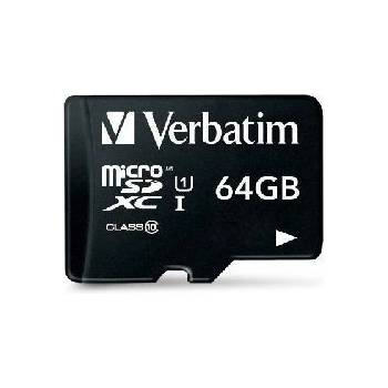 Verbatim microSDXC 64GB Class 10 44084