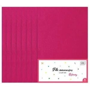Interdruk Felt Interprint pink 8 pcs color: pink 8 sheets. [mm: ] 210x297 (5902277338358)
