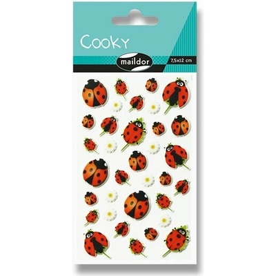 Maildor 3D samolepky cooky lienky