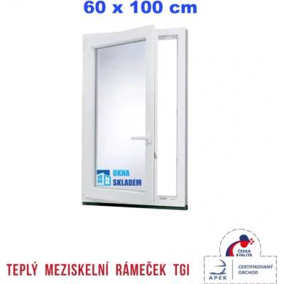 ERKADO 60x100 cm bílé otevíravé i sklopné levé