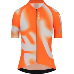 Q36.5 Дамска фланелка с къс ръкав за колоездене Q36.5 Women's Gregarius Pro Big Logo Jersey Cycling jersey - Poppy Orange (056-3877-0212)