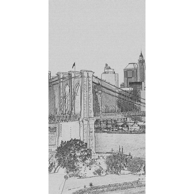 Dimex S-304 vliesová fototapeta na zeď Manhattan paint black rozměry 110 x 220 cm