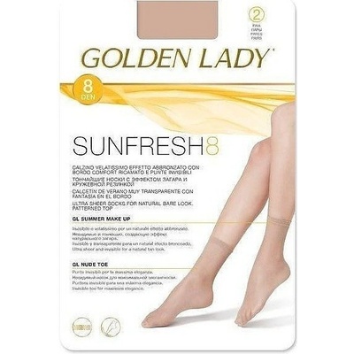 Golden Lady Sunfresh 8 DEN A'2 2-pack dámské ponožky nero/černá
